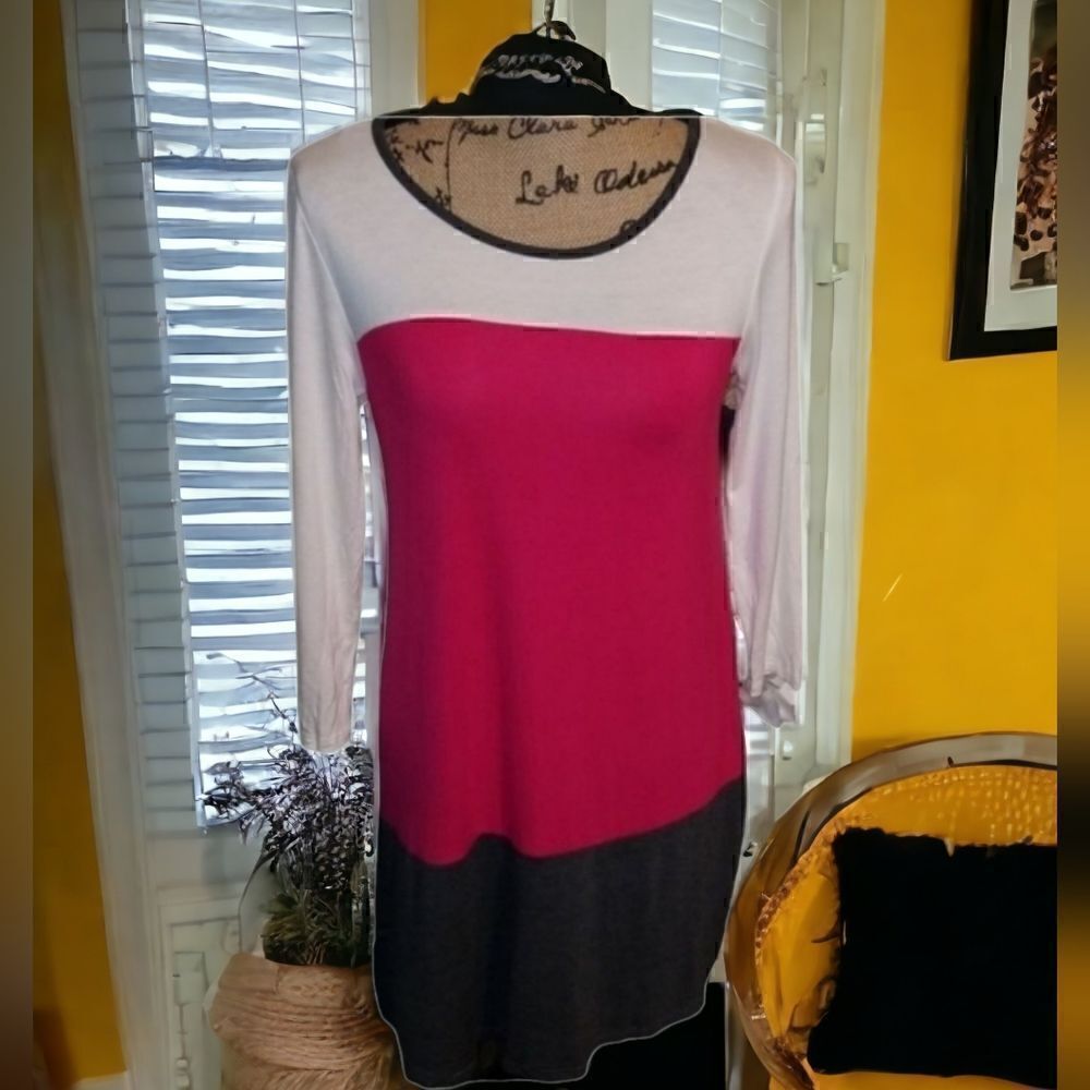 Mon Ami Color Block Dress Size S